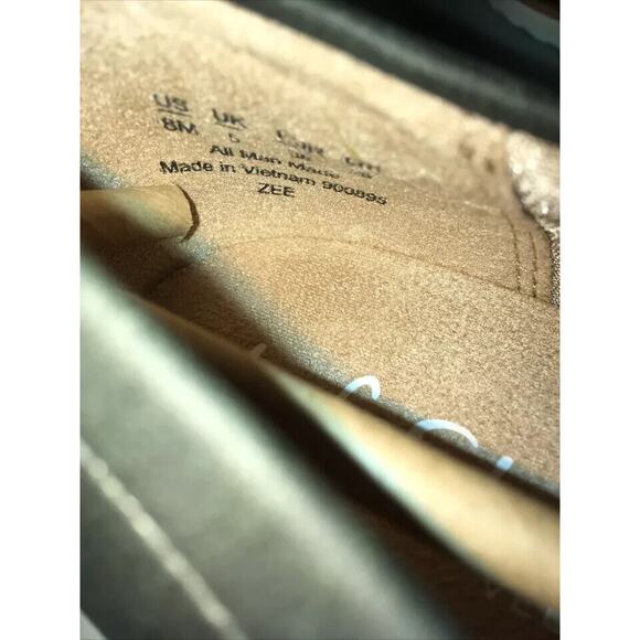 NEW LIFESTRIDE WOMEN'S‎ ZEE DRIVER FAUX SUEDE LOAFERS 8M - OLIVE - Picture 4 of 5